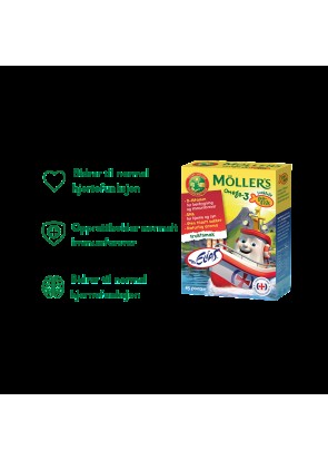 Купить Mollers Omega 3 45 рыбок фруктовый вкус