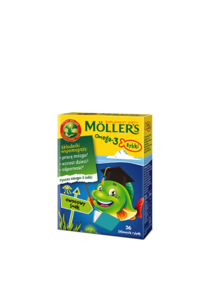Moller's Omega 3 36 рыбок мультифрукт