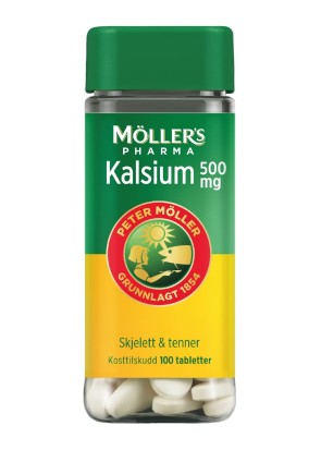 Купить Mollers Pharma Kalsium Кальций 500 мг 100 таблеток