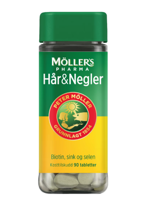 Купить Möller's Pharma Har & negler комплекс для волос и ногтей 90 таблеток