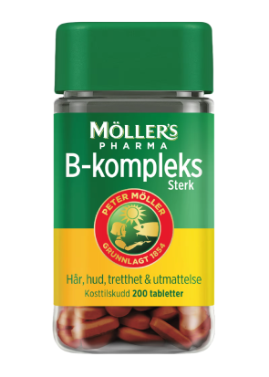 Купить Möller's Pharma B-kompleks комплекс витаминов группы Б 200 таблеток